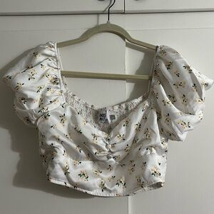 Princess Polly Floral White Top
